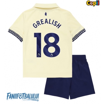 Everton Jack Grealish #18 Echipament de Fotbal Replică 2025-26 Copii Deplasare (+ Șorturi)